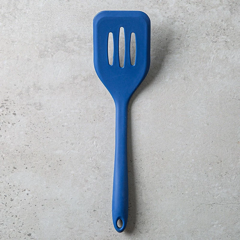 KSP Colour Splash Silicone Slotted Turner (Navy)