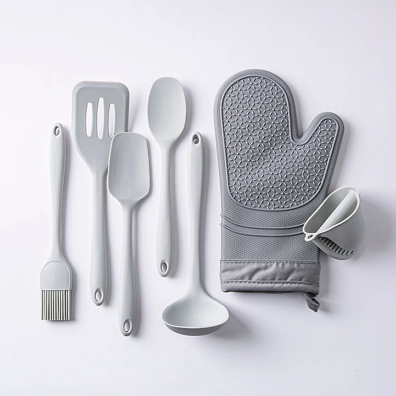 KSP Colour Splash Silicone Slotted Turner (Grey)