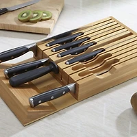 KSP Tidy Bamboo Drawer Knife Storage Tray (Natural)
