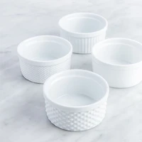KSP Sensa Porcelain Ramekin Textured - Set of 4 (White)