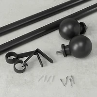 Umbra Extendable 'Bolas' Metal Curtain Rod 36-72" (Black)