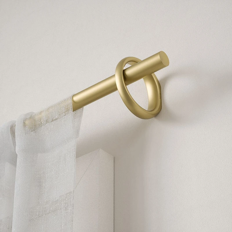 Umbra Extendable 'Ringlet' Metal Curtain Rod 42-120" (Brass)