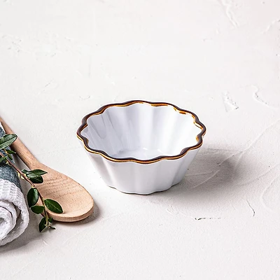 KSP Tuscana Fluted Mini Pie Dish (White)