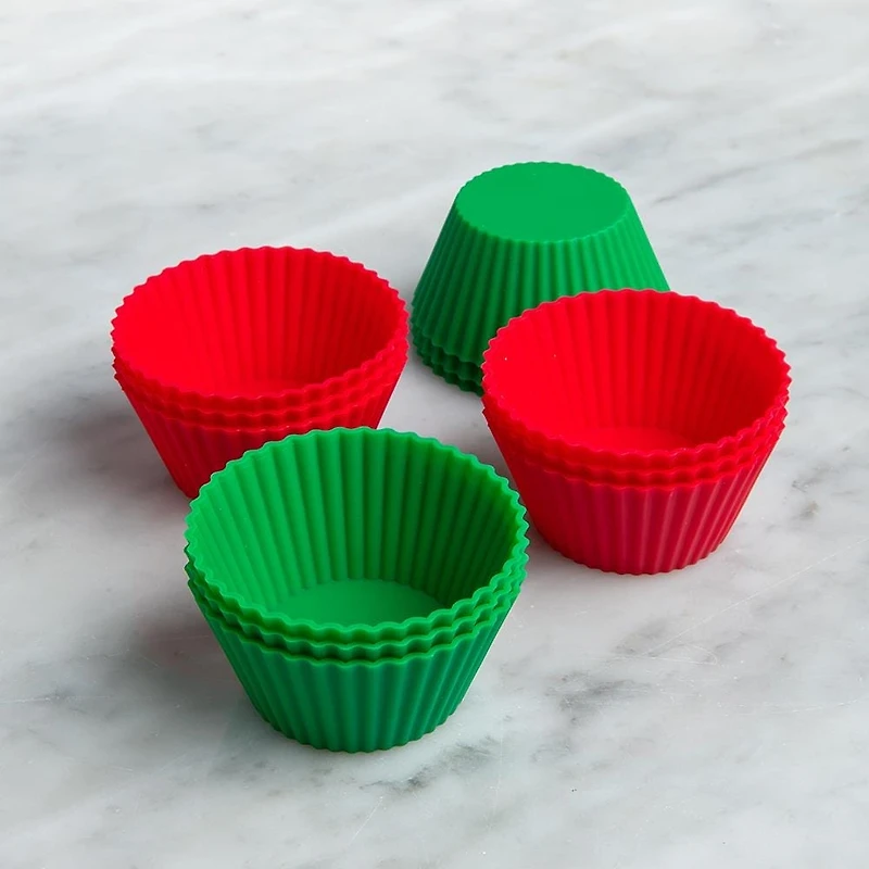 KSP Christmas Cook Silicone Muffin Liners (Set of 12)