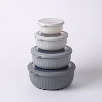 KSP Ribbo 'Round' Food Prep Containers with Lids