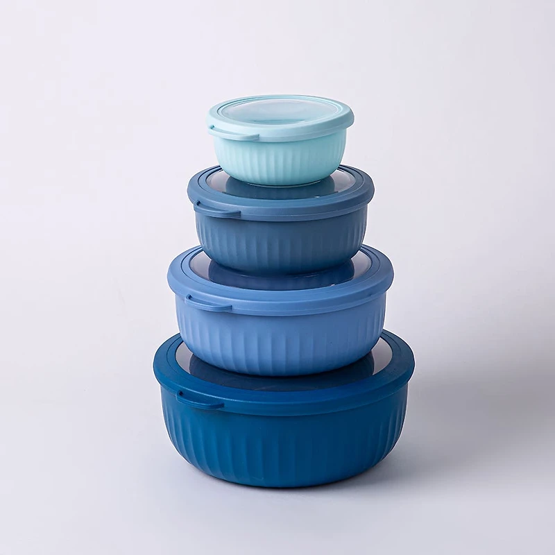 KSP Ribbo 'Round' Food Prep Containers with Lids