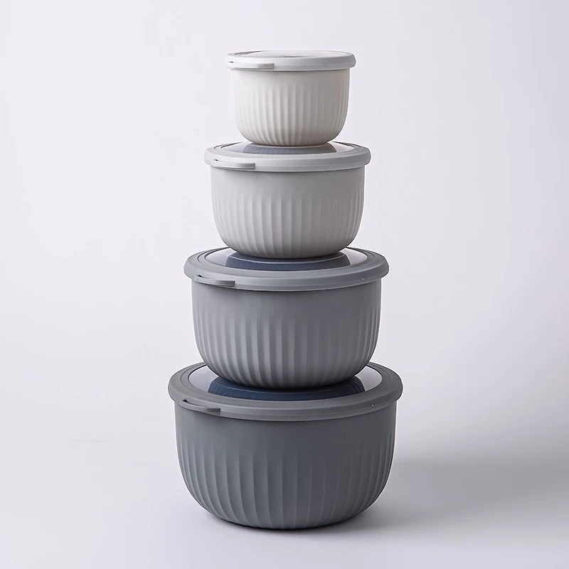 KSP Ribbo 'Round Tall' Food Prep Containers w/Lids