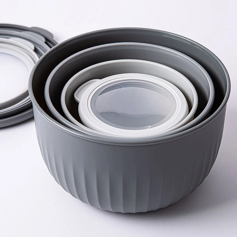 KSP Ribbo 'Round Tall' Food Prep Containers w/Lids