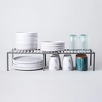 KSP Space Logic Expandable Kitchen Shelf (Grey) 30x9x6"