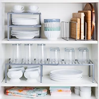 KSP Space Logic Expandable Kitchen Shelf (Grey) 30x9x6"