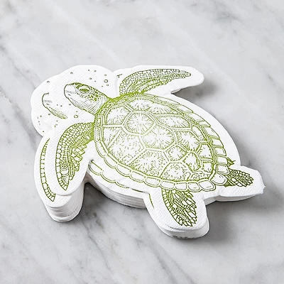 Harman 3-Ply 'Turtle' Paper Napkin Shaped - Set of 20