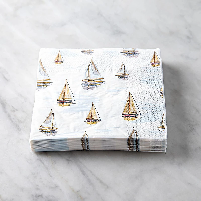 Harman 3-Ply 'Smooth Sailing' Paper Napkin - Set of 20 (Blue)