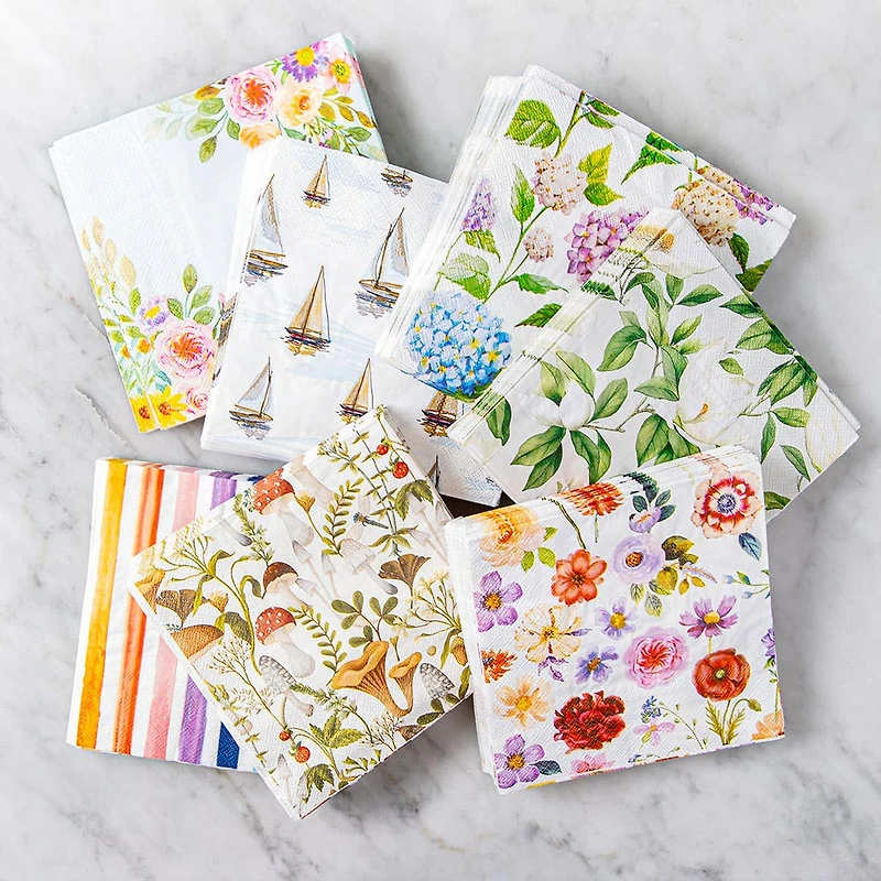 Harman 3-Ply 'White Blossom' Paper Napkin - Set of 20 (White)