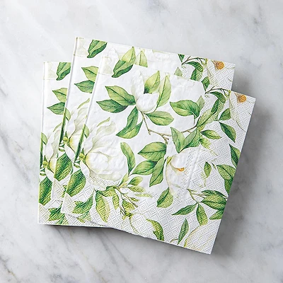 Harman 3-Ply 'White Blossom' Paper Napkin - Set of 20 (White)