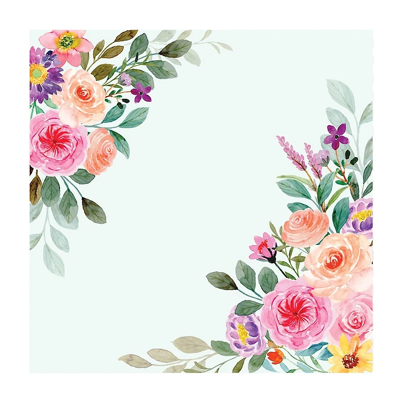Harman 3-Ply 'Floral Bouquet' Paper Napkin - Set of 20
