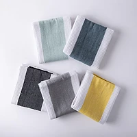 Harman Premium Quality 'Blocks' Kitchen Towel - Set of 3 (Light Green)