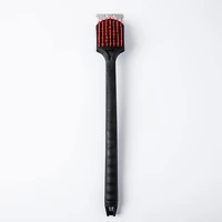 Better BBQ Grill Nylon Brush with Scraper 19" (Black/Red)