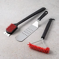 Better BBQ Grill Nylon Brush 15" (Black/Red)