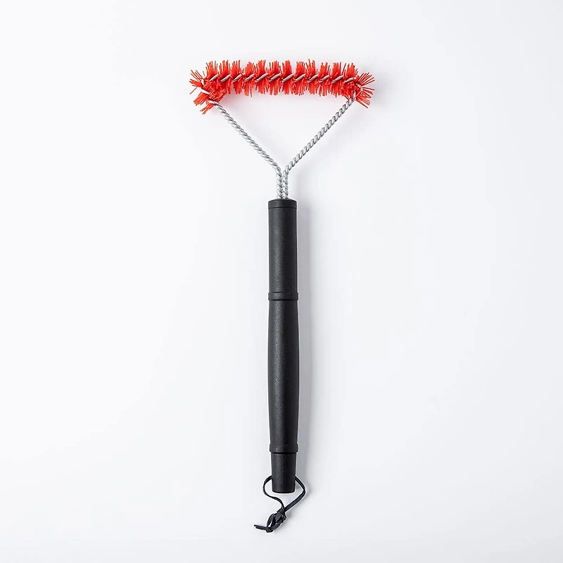 Better BBQ Grill Nylon Brush 15" (Black/Red)