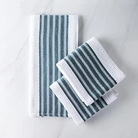 Harman Premium Quality 'Vertical' Kitchen Towel - S/3 (Blue)