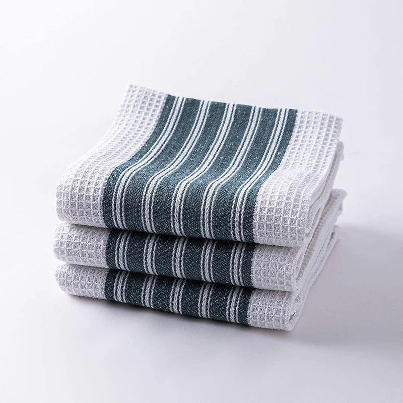 Harman Premium Quality 'Vertical' Kitchen Towel - S/3 (Blue)