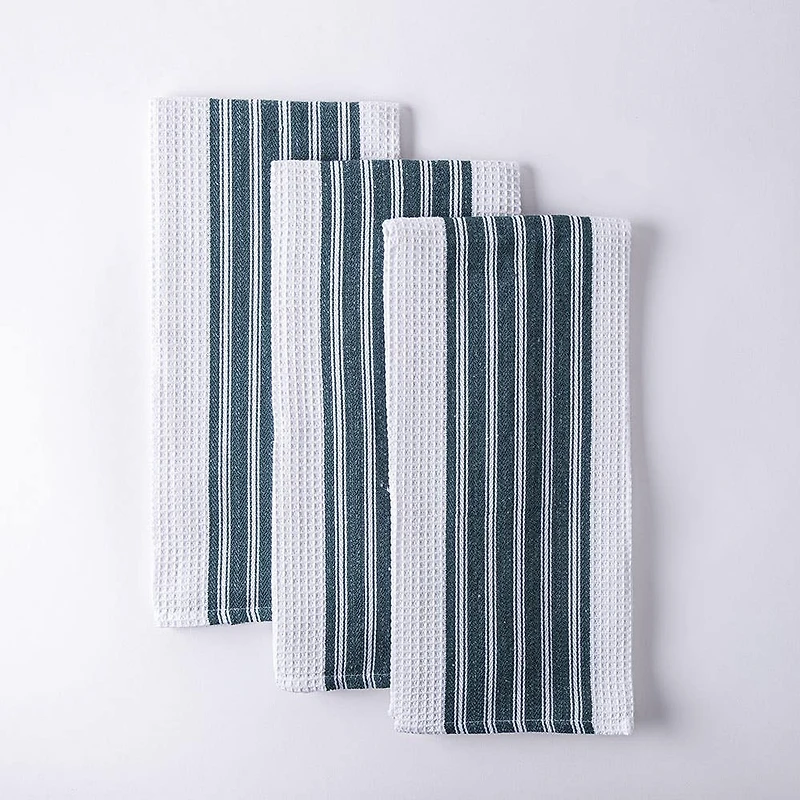 Harman Premium Quality 'Vertical' Kitchen Towel - S/3 (Blue)