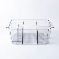 iDesign Clarity Divided Cosmetic Bin with Handles