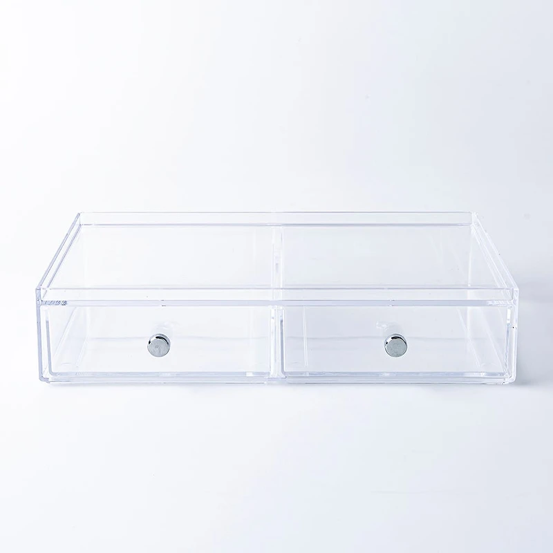 iDesign Clarity 2-Drawer Wide Organizer