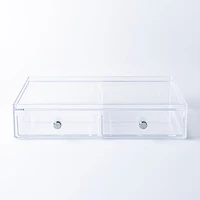 iDesign Clarity 2-Drawer Wide Organizer