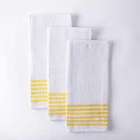Harman Premium Quality 'Horizontal' Kitchen Towel - S/3 (Yellow)