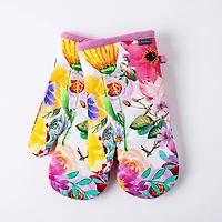 Harman Gourmet 'Mixed Floral' Cotton Oven Mitt - S/2