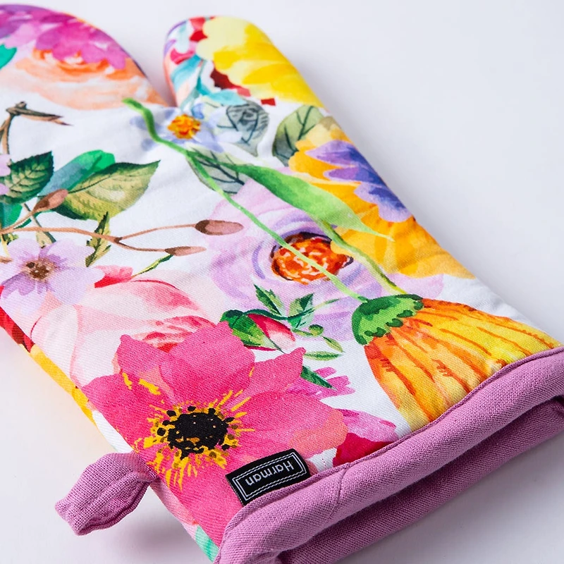 Harman Gourmet 'Mixed Floral' Cotton Oven Mitt - S/2