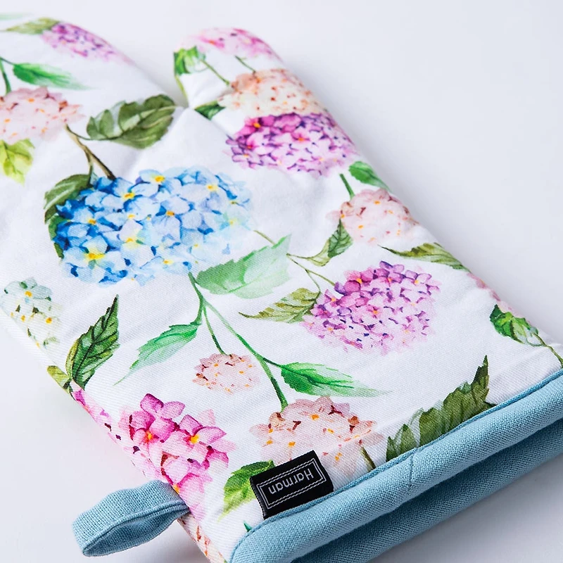 Harman Gourmet 'Hydrangea' Cotton Oven Mitt - S/2
