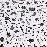Contact Grip Prints 'Cucina' Shelf-Drawer Liner (Black/White)