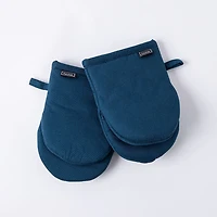Harman Gourmet 'Solid' Cotton Mini Oven Mitt Set/2 (Navy)