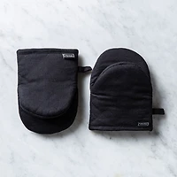 Harman Gourmet 'Solid' Cotton Mini Oven Mitt Set/2 (Black)