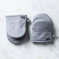 Harman Gourmet 'Solid' Cotton Mini Oven Mitt Set/2 (Grey)