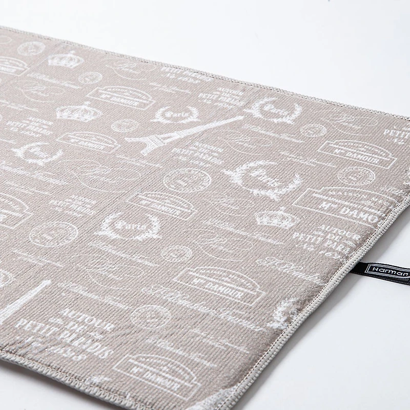 Harman Printed 'Paris Passport' Microfibre Dish Drying Mat