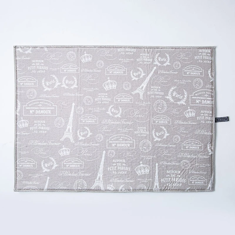 Harman Printed 'Paris Passport' Microfibre Dish Drying Mat