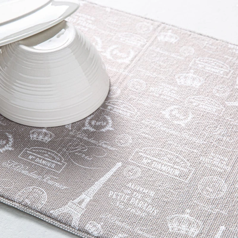 Harman Printed 'Paris Passport' Microfibre Dish Drying Mat