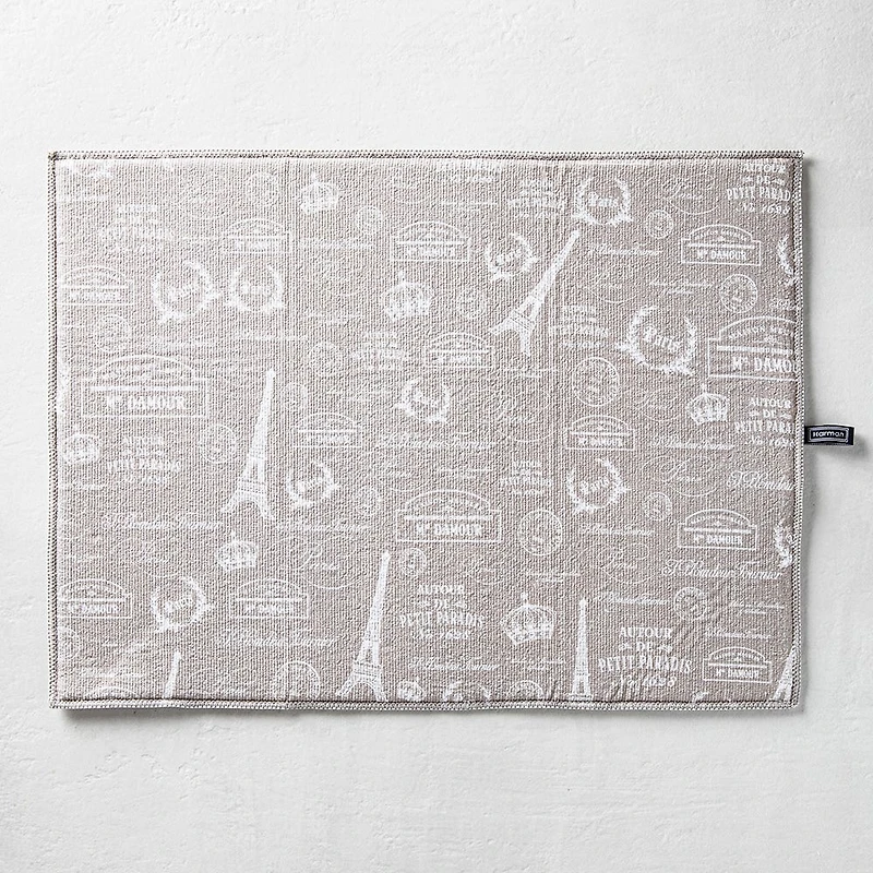 Harman Printed 'Paris Passport' Microfibre Dish Drying Mat