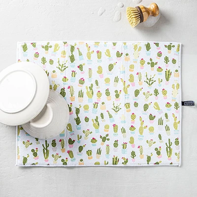 Harman Printed 'Cactus Club' Microfibre Dish Drying Mat 15x20"
