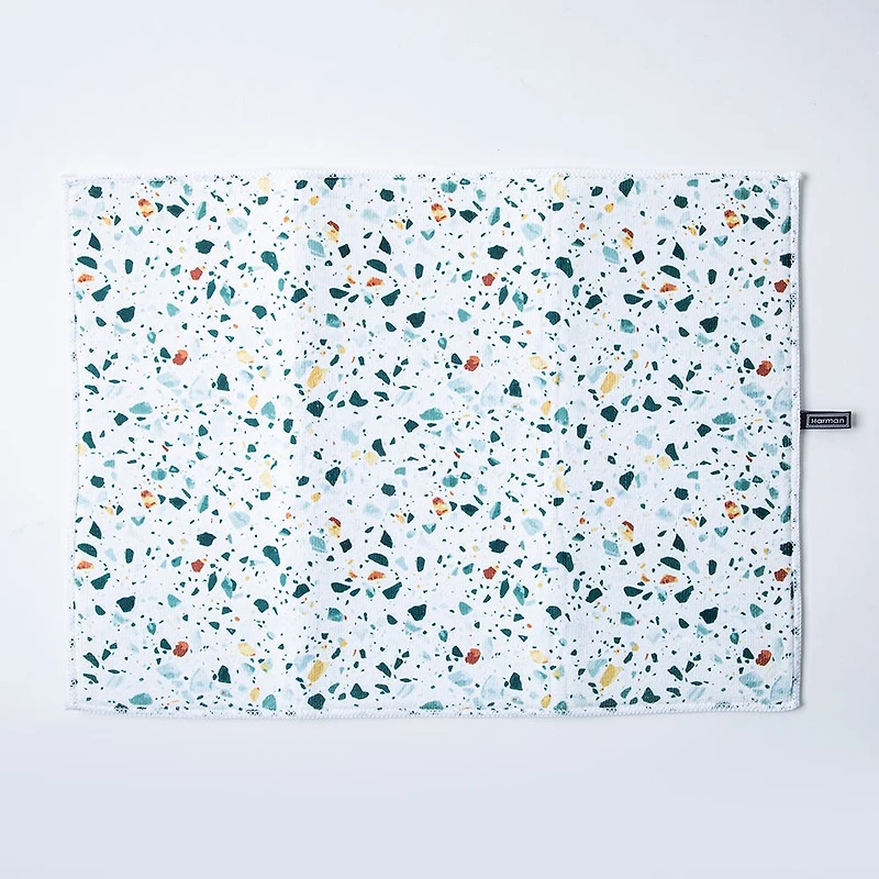 Harman Printed 'Terrazzo' Microfibre Dish Drying Mat 15x20"