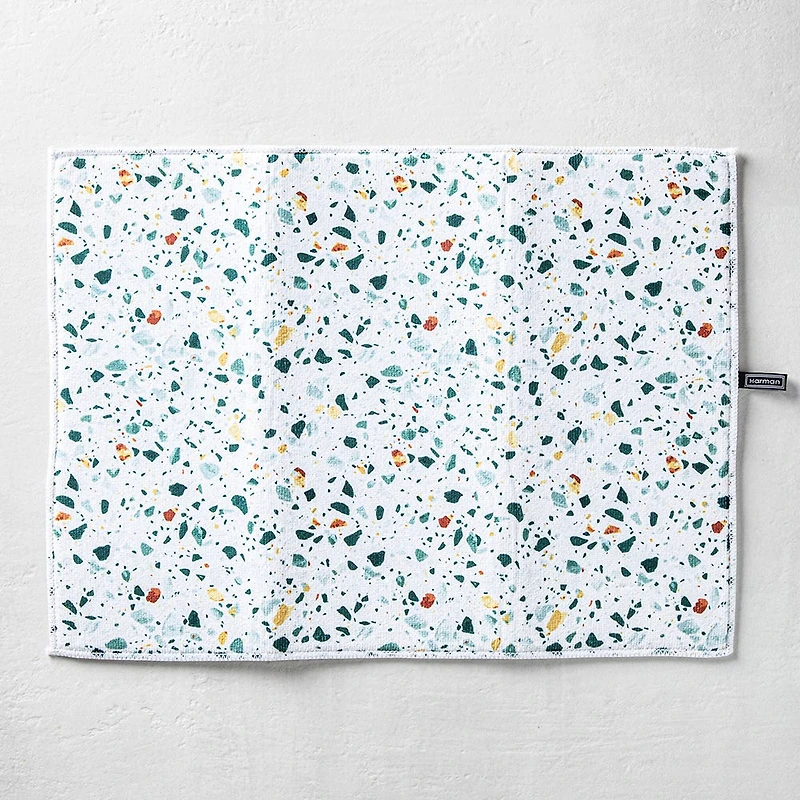 Harman Printed 'Terrazzo' Microfibre Dish Drying Mat 15x20"