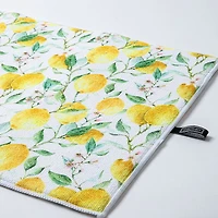 Harman Printed 'Fresh Lemon' Microfibre Dish Drying Mat 15x20"