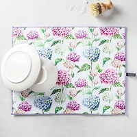 Harman Printed 'Hydrangea' Microfibre Dish Drying Mat 15x20"