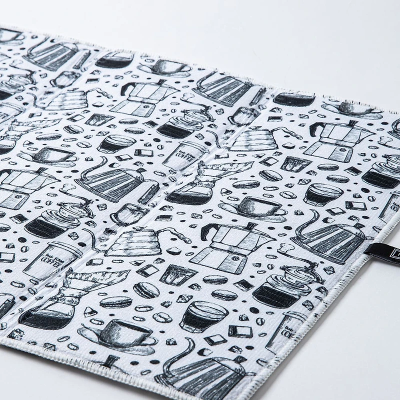 Harman Printed 'Freshly Brewed' Microfibre Dish Drying Mat 15x20"