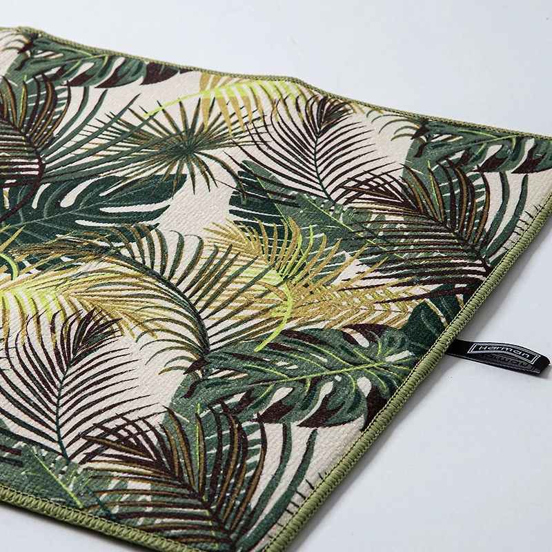 Harman Printed 'Palm Leaf' Microfibre Dish Drying Mat 15x20"