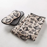 Harman Microfiber 'Tea Party' Sponge & Cloth Cleaning Set of 4