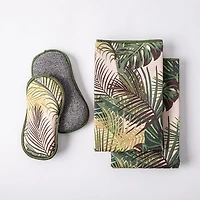 Harman Microfiber 'Palm Leaf' Sponge & Cloth Cleaning Set/4